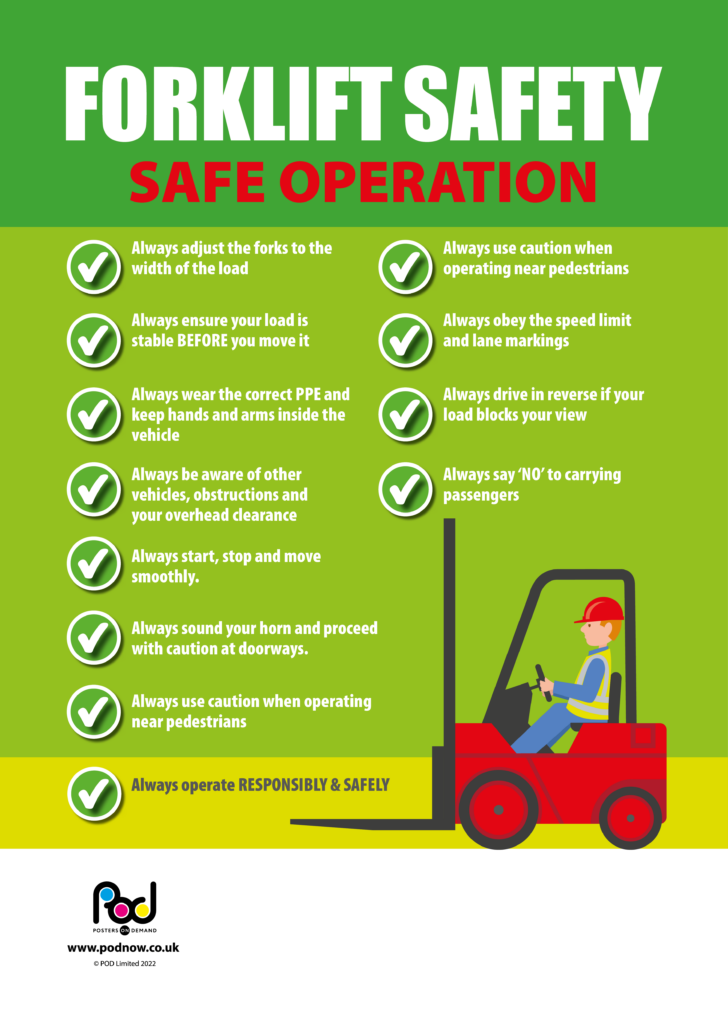 Forklift Safety Safety Operation Pod Posters On Demand Forklift Safety Safety Operation Pod Posters On Demand
