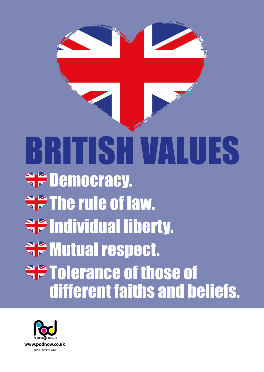 British Values | POD | Posters On Demand
