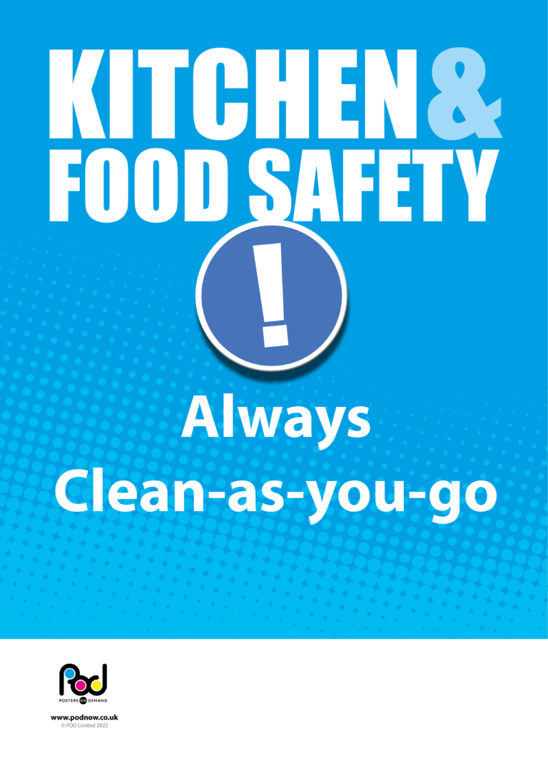 Kitchen and food safety cleanasyougo POD Posters On Demand