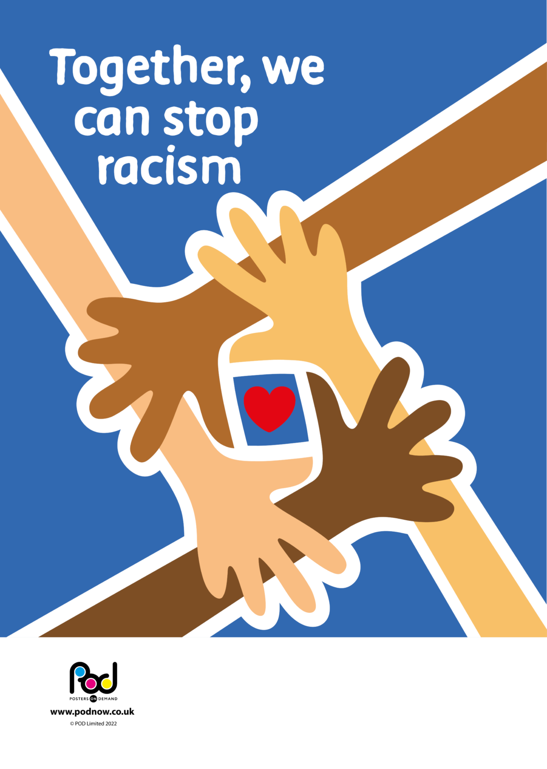 No Racist Scapegoating Say no to racism | POD | Posters On Demand