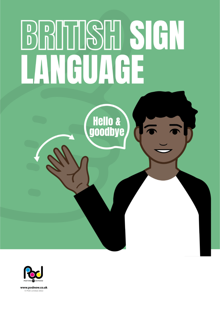 BSL-Hello/Goodbye | POD | Posters On Demand