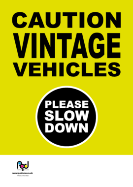 Caution - Vintage vehicles