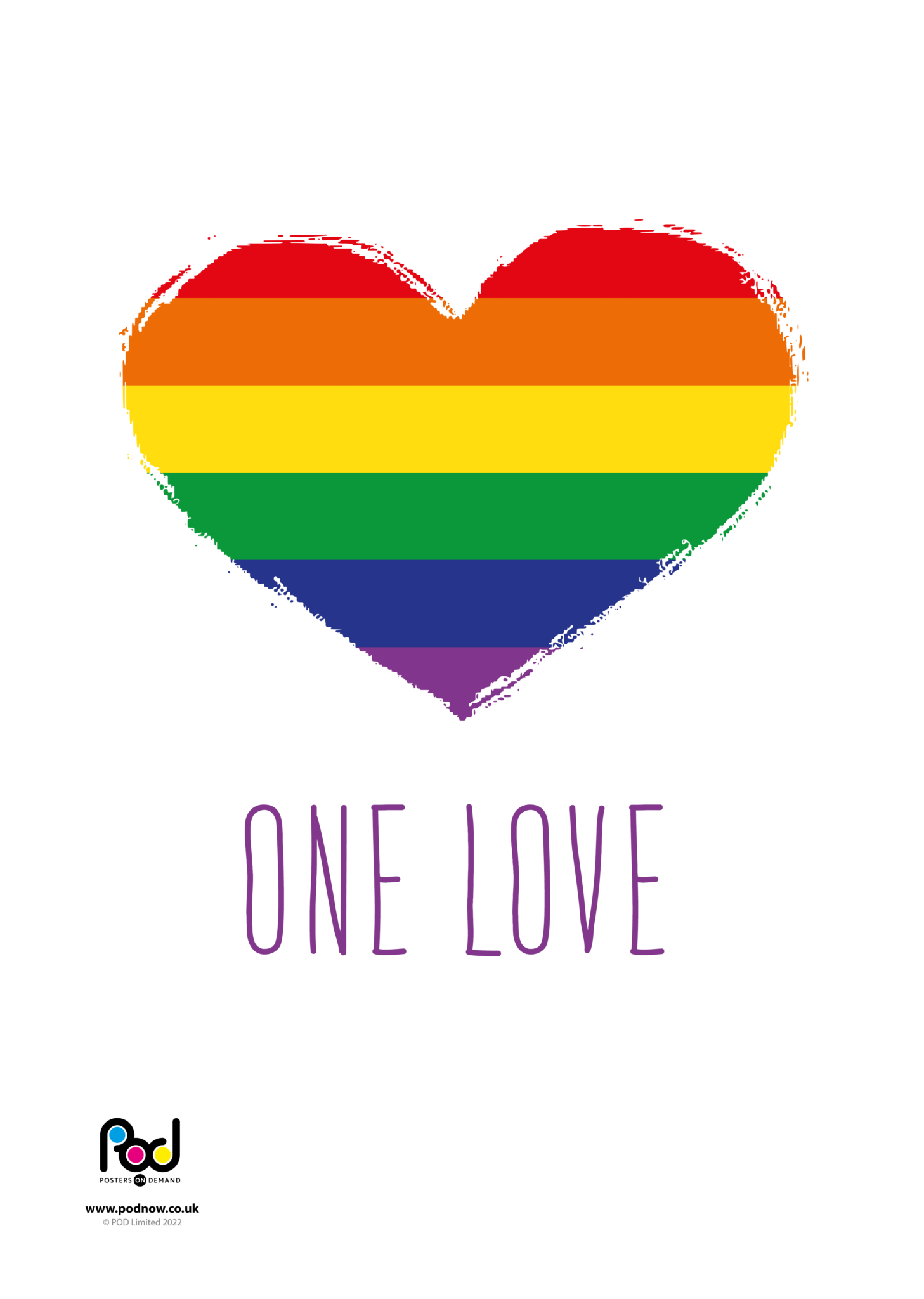 One Love Racism One love | POD | Posters On Demand