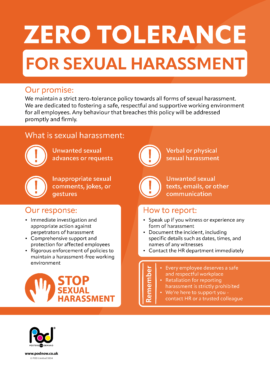 Zero Tolerance for Sexual Harassment