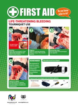 Life-threatening bleeding - Tourniquet use