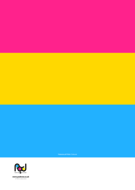 Pansexual Pride Colours